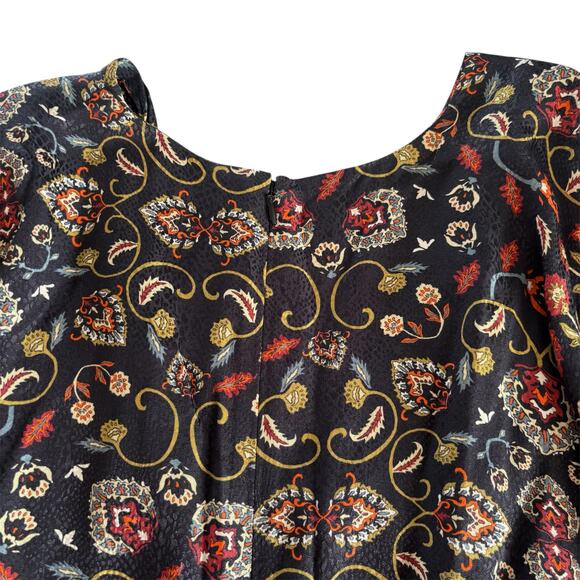 Sachin & Babi Garden Paisley Print Long Sleeve Mini Dress Women’s Size Small - Picture 7 of 9